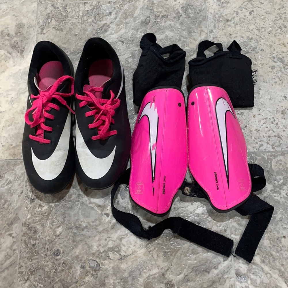 Nike Cleats and Shin Guards
